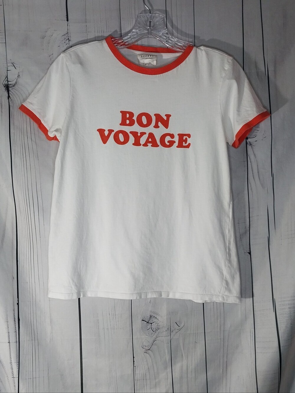 Sezane Bon Voyage Ringer Retro Vintage Inspired Baby T-Shirt